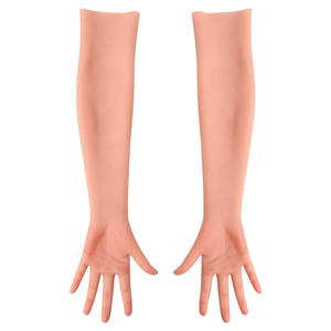 Manches de main féminines réalistes en silicone de 65 cm, longues, portables, couvrant les cicatrices, gants pour travestis, cosplayers, drag queens, acteurs - Product Image 6