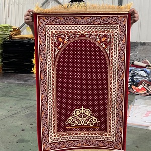 Tappeto Quadrato in Stile Etnico <span class=keywords><strong>per</strong></span> la Casa, Facile <span class=keywords><strong>da</strong></span> Pulire, in Velluto Cristallo Stampato, con Nappe su Entrambi i Lati, <span class=keywords><strong>per</strong></span> Preghiera e Culto, Dropshipping - Product Image 2