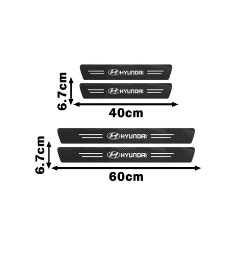 4 pièces de porte de voiture