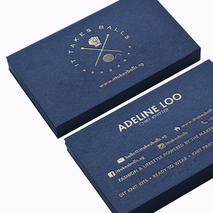 Sonderangebot: Luxuriöse Visitenkarte aus Papier mit Individuellem Logo, Goldfolienprägung und Hoch-/Tiefprägung - Product Image 1