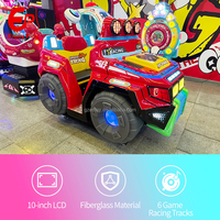 Simulateur de course Kiddie Ride Motion Arcade Commercial Monoplace à Monnayeur avec Airbag en Fibre de Verre et Vibrations pour Centre de Jeux et Centre Commercial