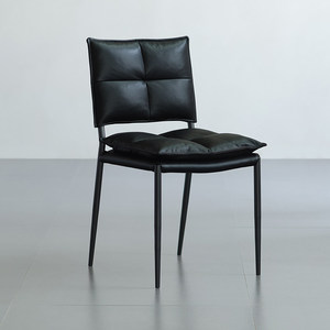 Sedia da Pranzo Moderna in Pelle PU con Struttura in Ferro, Lusso Leggero, Ecologica e Resistente, per <span class=keywords><strong>Soggiorno</strong></span> e Hotel - <span class=keywords><strong>Outlet</strong></span> di Fabbrica - Product Image 2