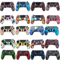 Coque en silicone pour manette sans fil PS4, imperméable, colorée, pour PS4 et PC, en stock