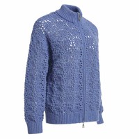 Cardigan en tricot de polyester uni décontracté pour femme, à manches longues avec détails découpés, printemps automne, conception personnalisée OEM ODM