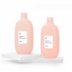 High quality 500ml free sample with screw cap shampoo bottle hdpe plastic container body wash package