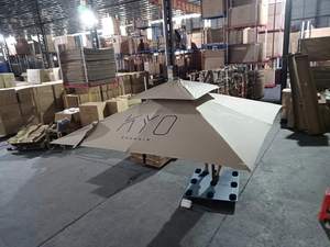 [MOJIA] Paraguas <span class=keywords><strong>Roma</strong></span> con cuentas ligeras Resultado Paraguas de jardín Muebles de exterior Espacio Aluminio Logotipo personalizado Reventa Precio de fábrica - Product Image 5
