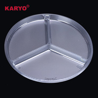 KARYO 321-2 - Boîte transparente jetable en PET, emballage en plastique transparent pour fruits pré-coupés, viande fraîche, légumes