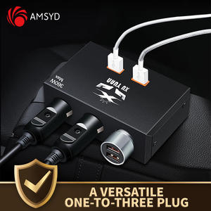 Chargeur de voiture à charge rapide, adaptateur allume-cigare, câble de charge 3-en-1 pour camion, USB haute puissance 360W - Product Image 6