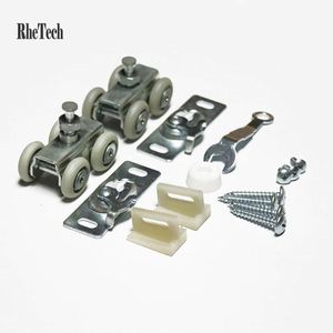 WEKIS - Kits de Ruedas para Puertas Corredizas de Acero Modernos, Insonorizantes y Duraderos, para Dormitorio, Cocina, Sala de Estar, Uso en Exteriores, 120 kg - Product Image 1