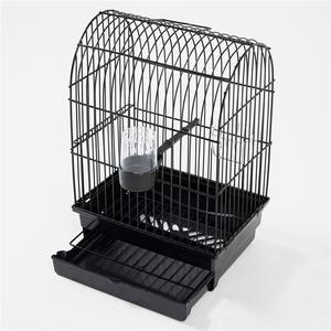 Nieuwe handige draagbare zwarte ijzeren vogelkooi voor papegaaien en goudvinken - Product Image 2