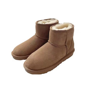 Botas de nieve unisex de piel de oveja, cálidas y antideslizantes para otoño e invierno, botas casuales para exteriores, venta al por mayor de fábrica - Product Image 2