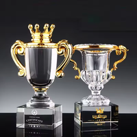 Nouveau Design Élégant K9 Crystal Championship Trophées Coupe Crystal Sport Basketball Trophy Awards
