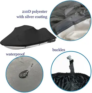 Heavy-duty waterproof sunscreen jet ski cover, marine motor cover, V-shaped boat trailer motorboat cover customized