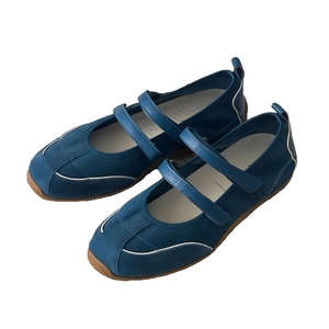 Zapatos Planos de Diseño de Lujo en Piel Vacuna, Versión con Doble Correa, Estilo Deportivo Mary <span class=keywords><strong>Jane</strong></span>, Color Sólido Simple con Contraste, Casuales de Una Sola Capa - Product Image 5