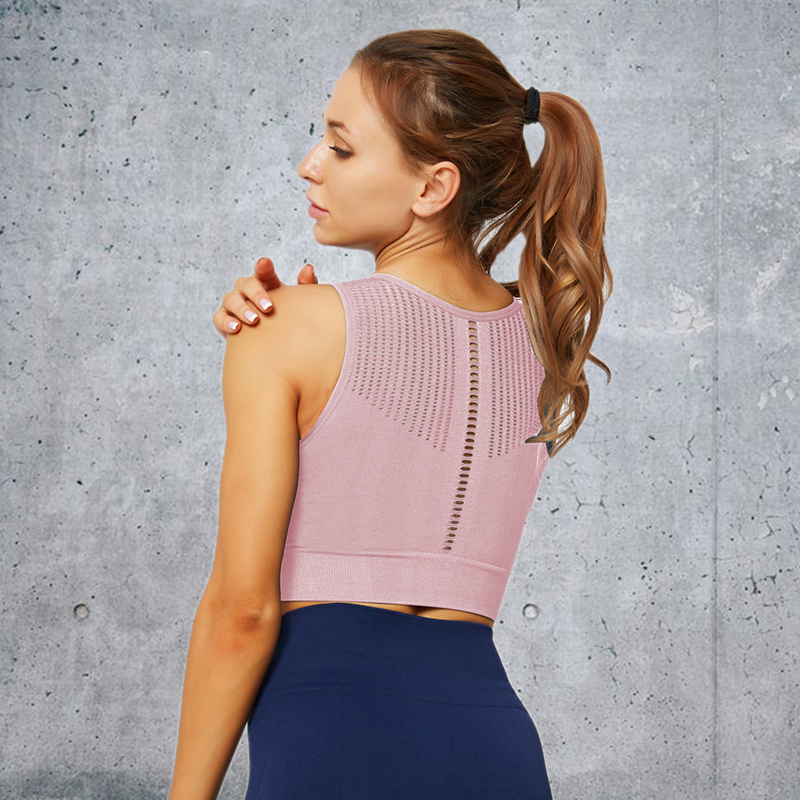 New Product  Hot  Sexy  Factory Wholesale Women Seamless Bandeau Strapless Girl fitness 4 colors bra