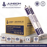 JUNBOM 8900 Mastic silicone neutre à séchage rapide, non corrosif, sans fuites d'huile, pour joints de fenêtres et portes, emballage personnalisé