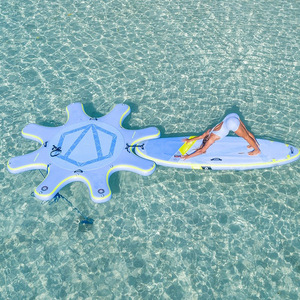 Équipement de jeux aquatiques, tapis aquatique gonflable Drop Stitch pour le surf, île flottante, ponton flottant gonflable, plateformes flottantes gonflables - Product Image 4