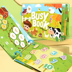 Libro de Pegatinas Silenciosas de Dibujos Animados para Educación Temprana <span class=keywords><strong>SheIn</strong></span> TK, Juguete Educativo para Niños, Kit de Materiales para Manualidades, Libro de Imágenes Reutilizable - Product Image 1