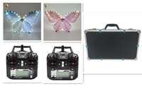 Deux papillons bioniques volants télécommandés avec ailes battantes pour mariage, fête, Pâques