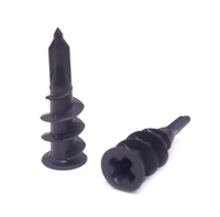 Punta de barrena en espiral atornillada Autoperforante Cabeza ovalada métrica Zinc plateado M2.5 Anclajes de plástico para paneles de yeso Tornillos de nailon Níquel ISO