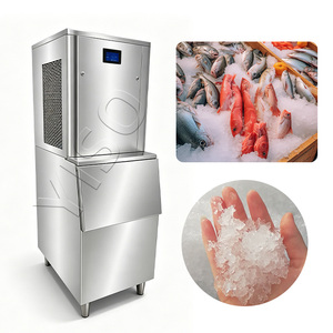 เครื่องทำน้ำแข็ง YISO 500 กก./24 ชม. สำหรับซูเปอร์มาร์เก็ต 260 กก. สำหรับคลังสินค้า สแตนเลส เครื่องทำน้ำแข็งบด 220V ระบายความร้อนด้วยอากาศ ระบบทำความเย็นด้วยน้ำ - Product Image 1