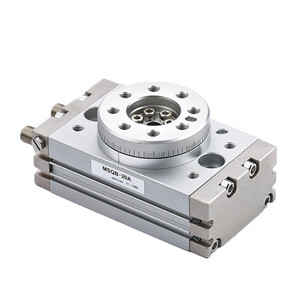 Silinder Pneumatik Aluminium Baru MSQB 90 180 Derajat Rak Pinion Putar Meja Putar Solid Silinder Tipe SMC Aktuator Aksi Ganda - Product Image 2