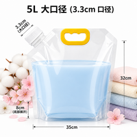 Pochettes souples à bec verseur de haute qualité, épaissies, anti-éclatement, en PE, avec encoche de déchirement, 1L, 2L, 3L, 5L, pour lessive