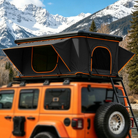 Nouveauté Tente de toit de voiture pliable hydraulique en aluminium à coque rigide imperméable pour 2 personnes, 4 saisons