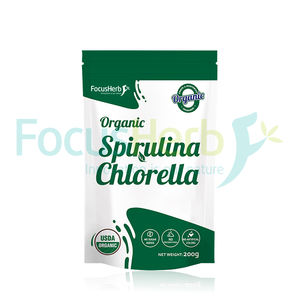 FocusHerb Poudre d'algues protéinées super-alimentaires certifiées biologiques USDA Chlorella Spiruline - Product Image 1