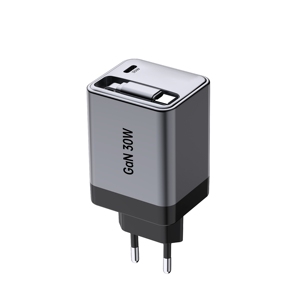Nouvel adaptateur <span class=keywords><strong>de</strong></span> <span class=keywords><strong>charge</strong></span> rapide mural GaN 30W type C (UK) avec câble rétractable, <span class=keywords><strong>station</strong></span> <span class=keywords><strong>de</strong></span> <span class=keywords><strong>charge</strong></span> <span class=keywords><strong>multi</strong></span>-téléphones pour écouteurs - Product Image 2