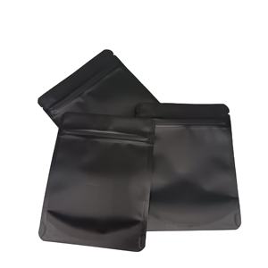 Meilleure finition mate noir blanc couleur debout fermeture à glissière refermable zip-lock feuille d'aluminium mylar sacs d'emballage alimentaire pochettes - Product Image 1