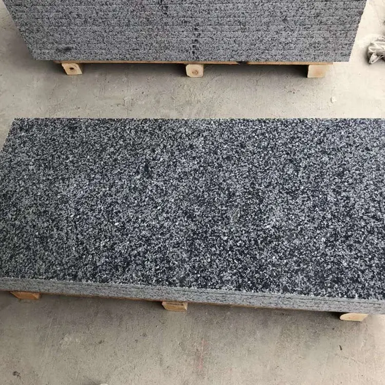 Mới chất lượng cao giá rẻ g654 tối màu xám đen Granite slab cho gạch lát sàn