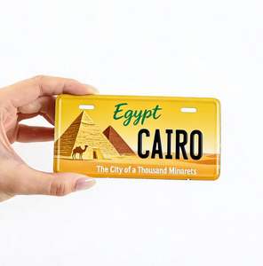 Plaques d'immatriculation de voiture/moto en métal gravées sur mesure |   Plaques d'immatriculation vierges |   Plaques de style Los Angeles |   Aimants de réfrigérateur - Product Image 2