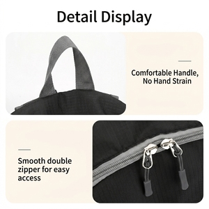Zaino sportivo pieghevole ultraleggero da 20 litri, borsa da scuola in nylon traspirante, zaino portatile da <span class=keywords><strong>palestra</strong></span> per esterni, cinghie regolabili colorate - Product Image 5