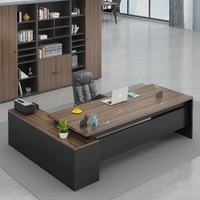 Ensemble de mobilier de bureau moderne et minimaliste avec un bureau de direction unique haut de gamme