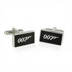 クラシック金属亜鉛合金スライバー007カフリンクスメンズシャツ - Product Image 2