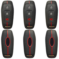 Etui de télécommande de voiture en silicone à 3 boutons pour Ford Figo 2017 Mondeo 5 Ecosport Puma 2020 Fiesta Mk8 Everest Ranger Accessoires Cover