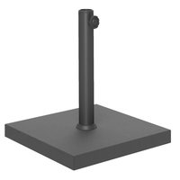 Base de parapluie JH-Mech en bloc lesté solide, résistante au vent, stable, monobloc, avec cadre intégré sans soudure et bord sans bavure