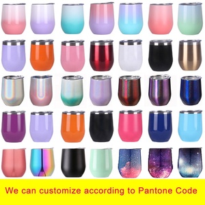 Vaso de Vino de Acero Inoxidable de Doble Pared con Aislamiento al Vacío de 12 oz, Personalizado de Fábrica, con Pajita y Tapa, Ecológico para el Regreso a Clases - Product Image 4