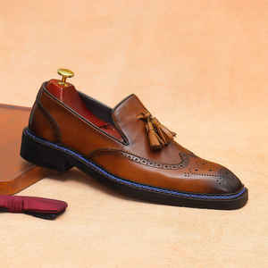 Nueva Tendencia: Zapatos de Hombre de Cuero Genuino, Cerrados, Brillantes, para Otoño, Estilo Británico, Deportivos, Casuales, Sin Cordones, Ligeros, Antideslizantes y Transpirables - Product Image 5