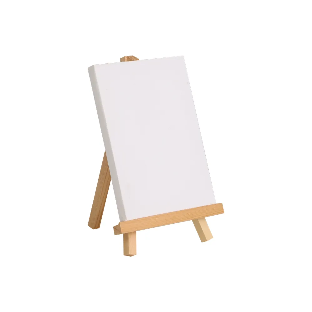 Stretch canvas with easel Oil Painting Frames Cheap Stretch canvas 100% cotton linen mini blank canvas