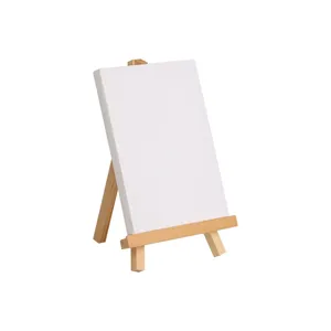 Stretch Canvas With Easel Oil Painting Frames Cheap Stretch Canvas 100% Cotton Linen Mini Blank Canvas