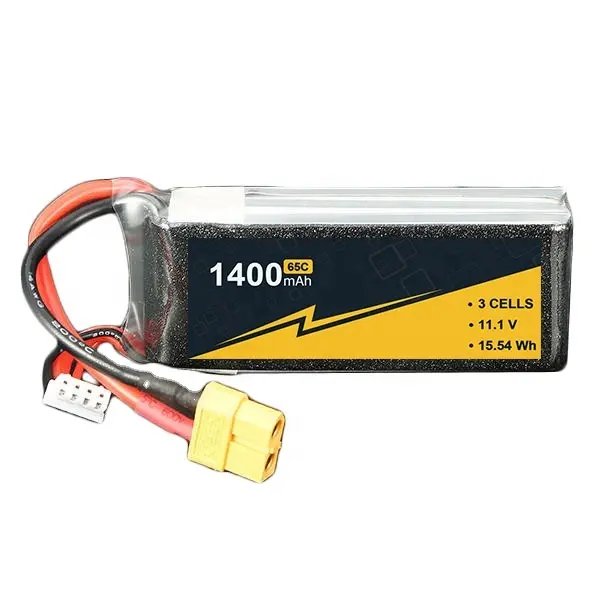 Ultralight 1400mah 3S 11.1V 1400mAh 65C lipo battery for FPV racing dones quads Rc car helicopter toys