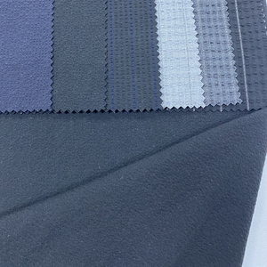 Chất Lượng Cao Dệt Bốn Cách Spandex Đen Trắng Sọc Sợi Nhuộm Vải Seersucker Vải - Product Image 2