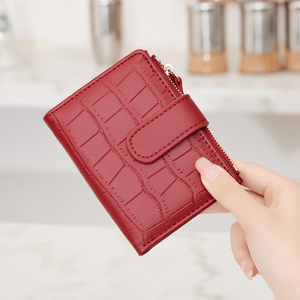 <span class=keywords><strong>Portafoglio</strong></span> da <span class=keywords><strong>donna</strong></span> con chiusura lampo in pelle di colore solido con porta carte di credito da <span class=keywords><strong>donna</strong></span> - Product Image 5