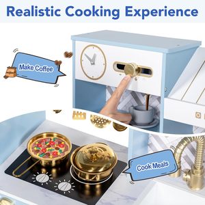 Set <span class=keywords><strong>Cucina</strong></span> Giocattolo <span class=keywords><strong>in</strong></span> <span class=keywords><strong>Legno</strong></span> <span class=keywords><strong>per</strong></span> <span class=keywords><strong>Bambini</strong></span>, Gioco di Ruolo con Cibo <span class=keywords><strong>per</strong></span> Bambine e <span class=keywords><strong>Bambini</strong></span>, Regalo <span class=keywords><strong>per</strong></span> <span class=keywords><strong>Bambini</strong></span> - Product Image 4
