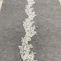 Robe sexy pour femme avec bordure en fil de soie de poisson pour dentelle suisse, dentelle française, bordure de dentelle, diadème de mariage pour les mariées, pour chaussures