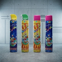 Spray de mousse coloré pour l'extérieur, conception OEM, pour carnaval, Saint-Valentin, Noël, Halloween, Nouvel An