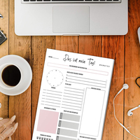 Bloc de Notas Personalizado con Lista de Tareas Sin Fecha, Planificador Diario, Lista de Compras, Lista de Verificación, Notas Adhesivas Personalizables, Bloc de Notas