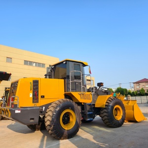 รถตักล้อยาง LW600KN เครื่องยนต์ดีเซลแท้ ชั่วโมงการทำงานต่ำ เครื่องจักรสำหรับงานหนัก กำลังแรง บุ้งกี๋ขนาดใหญ่ มีสินค้าในสต็อก - Product Image 1